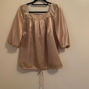 Cream Satin Blouse